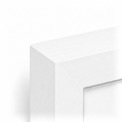 White frame corner