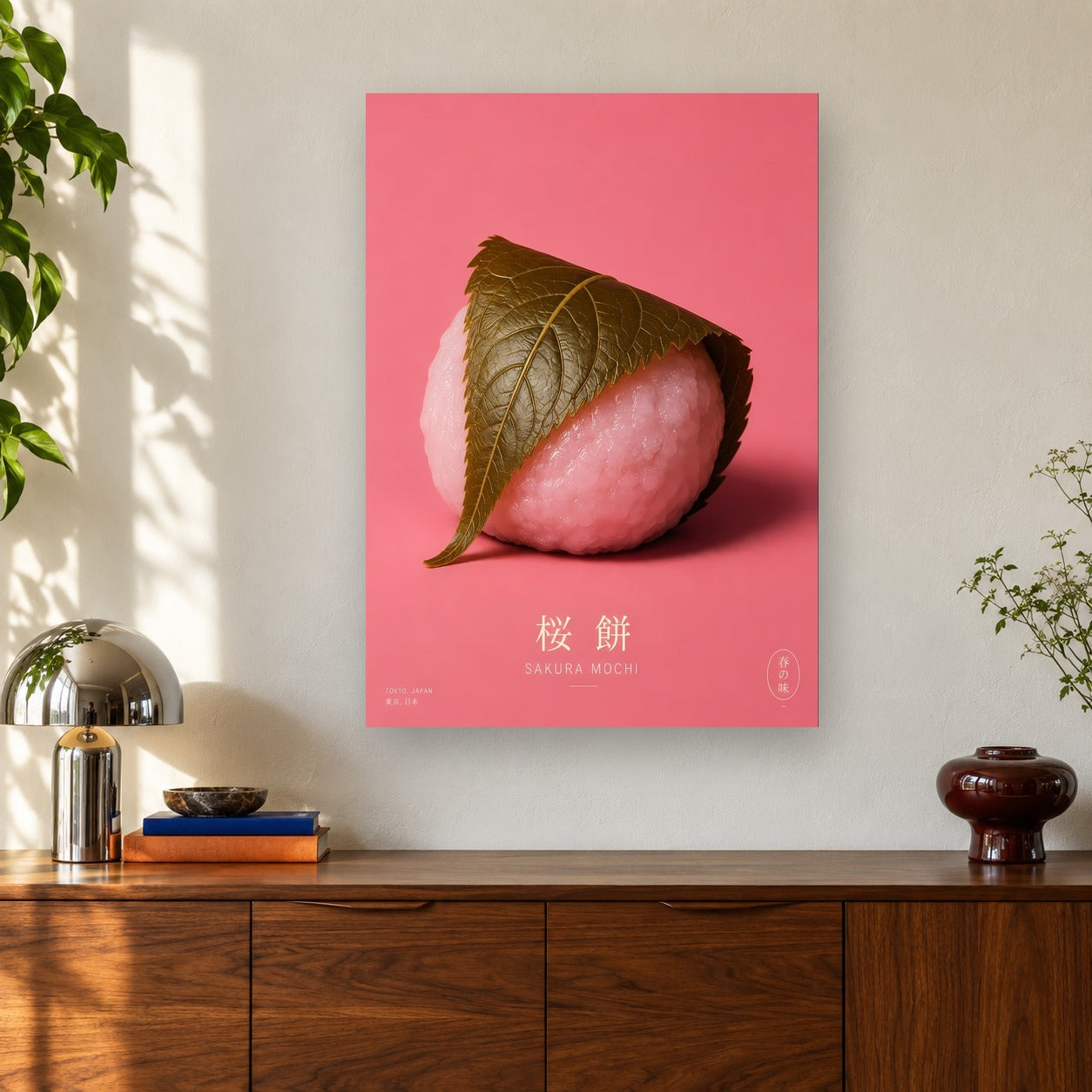 Sakura No. 02 Sakura Moch shown on a wall